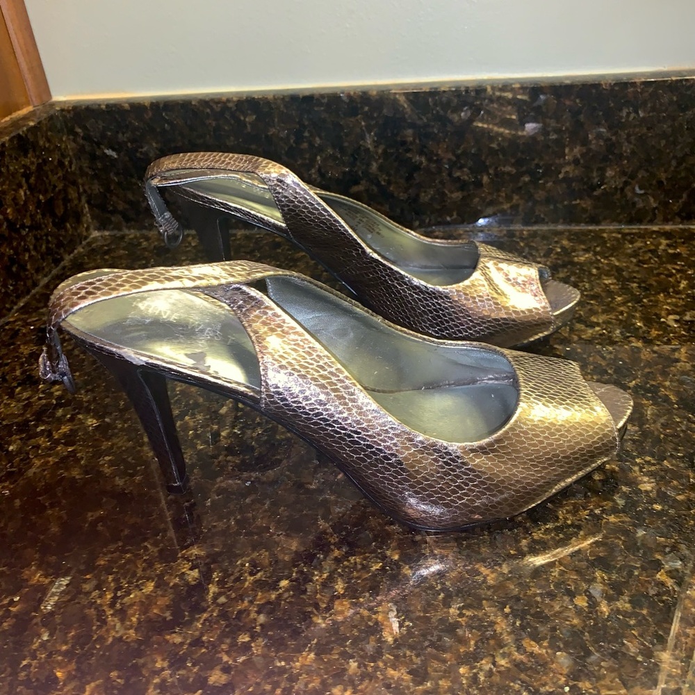 Nine West strappy heels